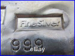 Venters 10 0z Troy 999 Fine Silver Solid Ingot Bullion Bar Investment