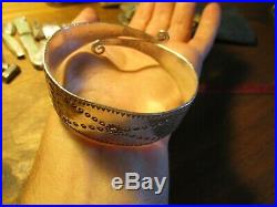 Viking style arm band solid 999 Silver bracelet 62 gram Hacksilver Hoard bullion