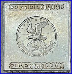 Vintage 10ozt. 999 Silver Square made by Silver Metals International, 1970's