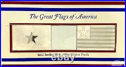 Vintage 1972 The Great Flags Of America Solid Sterling Silver 2 Bar Set Original