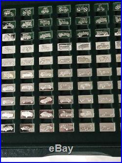 Vintage 70s JOHN PINCHES Limited Solid Sterling Silver 100 CAR Ingots Boxed