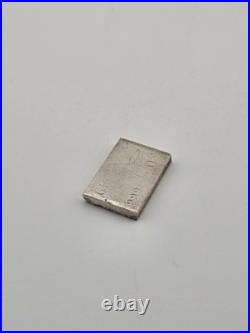 Vintage Crown Mint GR 1/2oz. 999 Silver Bar Square Ingot Extruded