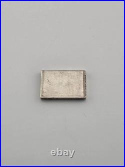 Vintage Crown Mint GR 1/2oz. 999 Silver Bar Square Ingot Extruded