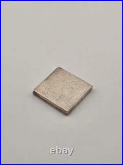 Vintage Crown Mint GR 3/4oz. 999 Silver Bar Square Ingot Extruded