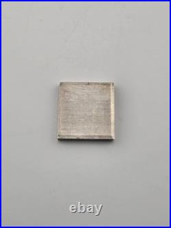 Vintage Crown Mint GR 3/4oz. 999 Silver Bar Square Ingot Extruded