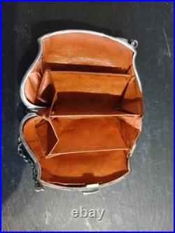 Vintage Edwardian Sterling Silver coin Purse 58grms, William Hair Haseler