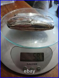 Vintage Edwardian Sterling Silver coin Purse 58grms, William Hair Haseler