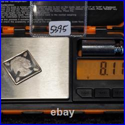 Vintage Indian Native American square shaped 1/4oz 999 FINE Silver bar C5395