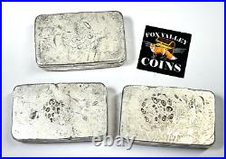 Vintage SILVERTOWNE Old Poured Square 5 Oz. 999 Fine Silver Vintage SILVERTOWNE Old Poured Square 5 Oz. 999 Fine Silver