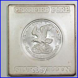 Vintage Silver Metals International 5oz Square. 999 Silver RARE Item#P15597