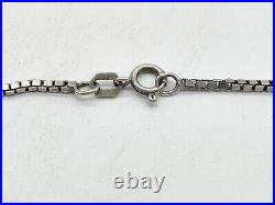 Vintage Solid Silver Ladies Ingot Bullion Half Oz Pendant And Necklace