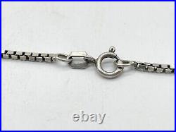 Vintage Solid Silver Ladies Ingot Bullion Half Oz Pendant And Necklace