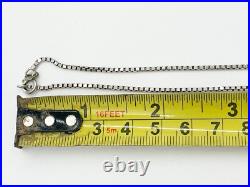 Vintage Solid Silver Ladies Ingot Bullion Half Oz Pendant And Necklace