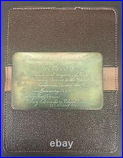 Vintage Sterling Silver Gilroy, California Board of Trustees Presentation Award
