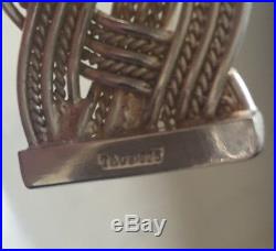 Vintage T&CO 925 Solid Silver Ladies Cuff Bracelet
