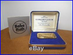 Vintage Tribute To George Herman Ruth 1973 Solid Bronze Limited Edition 0576