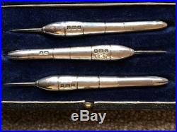 Vintage solid silver players darts Hallmarked Barrels and Stems