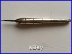 Vintage solid silver players darts Hallmarked Barrels and Stems