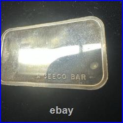 Vtg 1973 WC Fields 1 oz. 999 Solid Silver Art Bar Dogs Children Quote A Ceeco