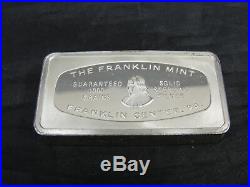 Vtg Lot 5 Franklin Mint Solid Sterling Silver. 925 Ingots Christmas 1973-1978