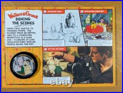 Wallace & Gromit 1oz 999 Solid Silver Proof Medal Coin & Stamps Limited Edition