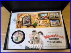 Wallace & Gromit 1oz 999 Solid Silver Proof Medal Coin & Stamps Limited Edition
