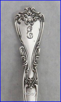 Watson New Victoria (2) Sterling Silver Long 6.25 Bullion Soup Spoons