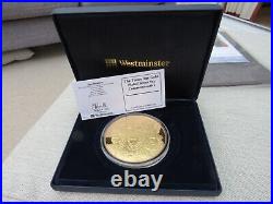 Westminster 5oz Solid Silver Gold Plated Coin Tudor Age Ltd Edition 500