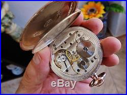 Wonderful OMEGA POCKET vintage Swiss watch (solid silver+gold)