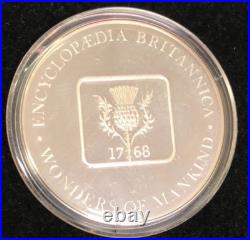 Wonders Of Man Kind Solid Sterling Silver Round 33.4gm Tibet Potala Palace. 39mm