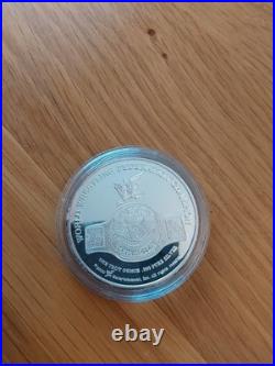 Wwe Wwf Solid Silver Proof Medals Coins The Rock Steve Austin Triple H Mankind