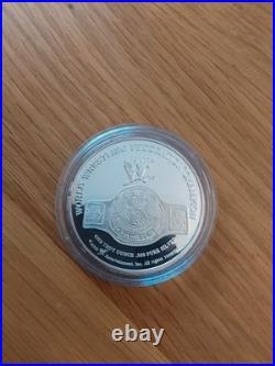 Wwe Wwf Solid Silver Proof Medals Coins The Rock Steve Austin Triple H Mankind