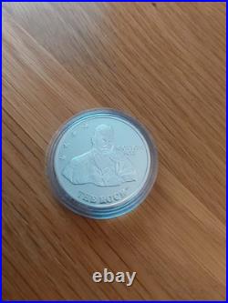 Wwe Wwf Solid Silver Proof Medals Coins The Rock Steve Austin Triple H Mankind