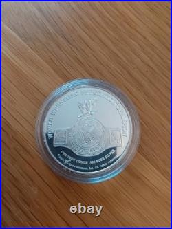 Wwe Wwf Solid Silver Proof Medals Coins The Rock Steve Austin Triple H Mankind