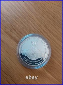 Wwe Wwf Solid Silver Proof Medals Coins The Rock Steve Austin Triple H Mankind