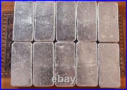 X10 100g Scottsdale Silver Bullion Bar. 999 Pure Solid Silver (TOTAL 1KG SILVER)