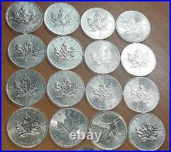 X17 1 oz Canada Silver Bullion Coins Maple leaf Bird of Prey Solid Silver