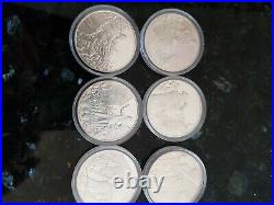 X6 solid silver winston churchill Coins Uncirculated in Protective capsules
