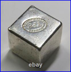 YEAGERS POURED SILVER 100g 100 GRAM YPS SQUARE CUBE 3.215oz. 999 SILVER BAR