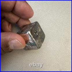 YEAGERS POURED SILVER 5 TROY oz. 999 YPS SQUARE CUBE DICE SIZE SILVER BAR