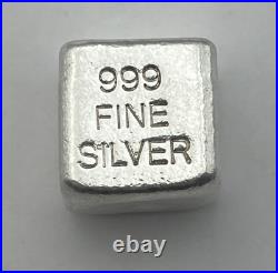 Yeagers Poured Silver 2 Oz. 999 Cube Yeagers Poured Silver 2 Oz. 999 Cube