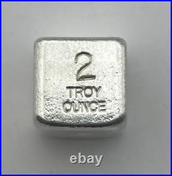 Yeagers Poured Silver 2 Oz. 999 Cube Yeagers Poured Silver 2 Oz. 999 Cube