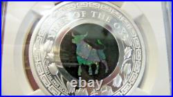 +australian Perth Mint 1oz Solid Silver Proof High Releif $1 Slabbed