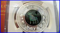 +australian Perth Mint 1oz Solid Silver Proof High Releif $1 Slabbed